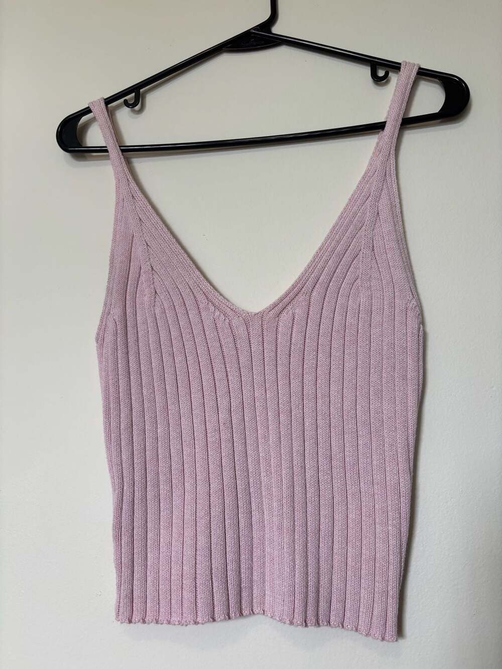 RVCA Sunday Collection Ribbed V-Neck Knit Tank Top